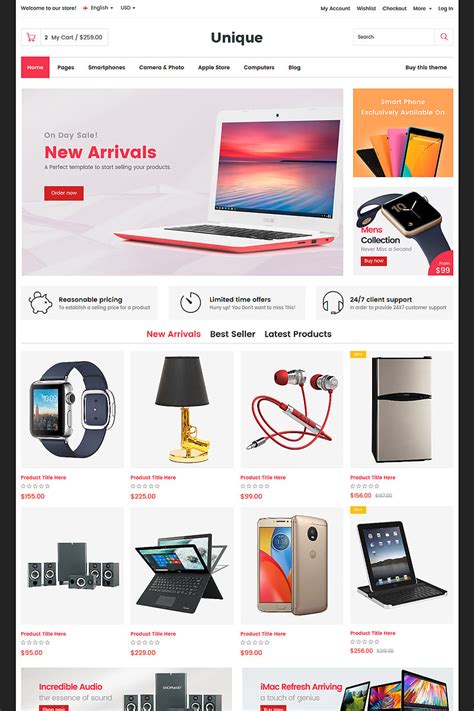 Best Electronics Website Templates | Electronics HTML Templates