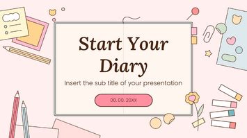 Start Your Diary - Free Powerpoint templates and Google Slides themes