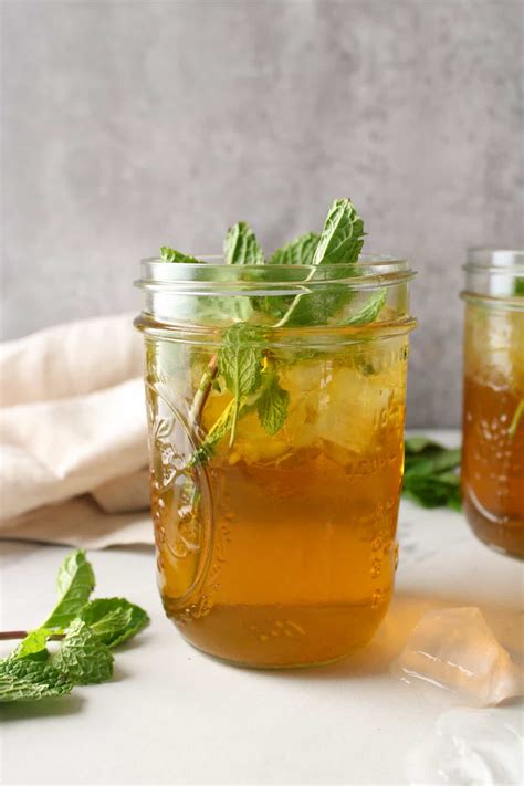 Iced Mint Green Tea - The Midwest Kitchen Blog