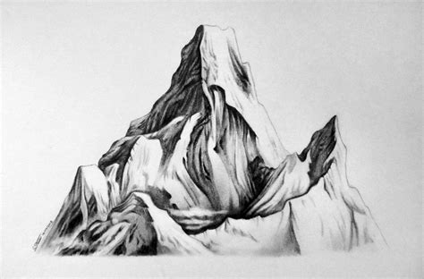 Mountain Drawing Study by LethalChris on DeviantArt