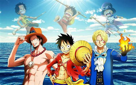 1080P Free download | Luffy, Ace, Sabo, brothers, young, childhood ...