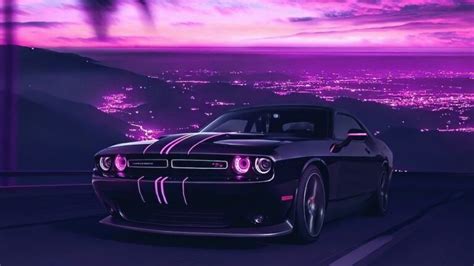 Download 4kDodge Challenger Vaporwave 4k wallpapers, Dodge Challenger ...