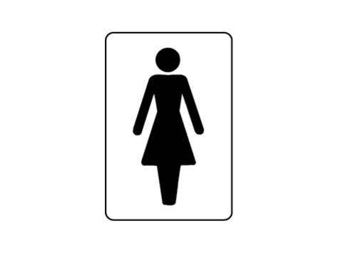 Female Toilet Sign - 100mm x 150mm - Info Signs - Safe Industrial