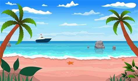 Summer Cartoon Background