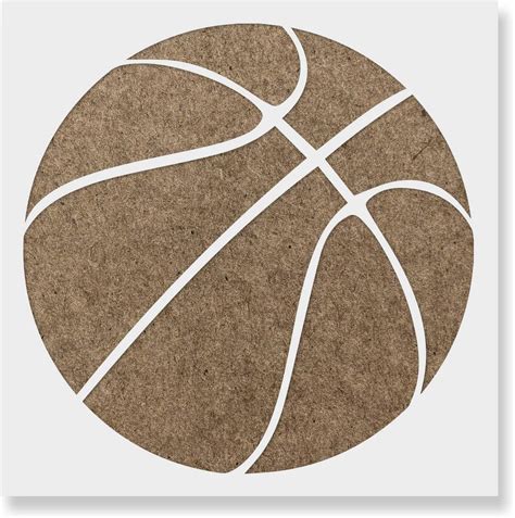 Amazon.com: Basketball Stencil for Walls and Crafts - Reusable Stencil ...