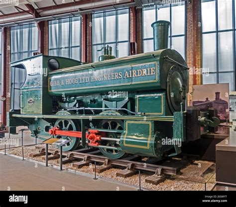 Industrial steam saddle tank engine at Summerlee Museum of Scottish ...