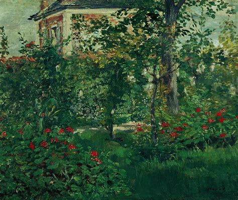 The Bellevue garden, 1880. Painting by Edouard Manet -1832-1883- - Pixels