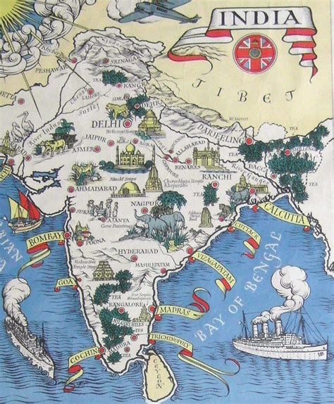 India, British Empire colony products map The British Empire and tea ...