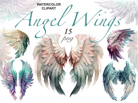 Colorful Angel Wings Clipart Graphic by FantasyDreamWorld · Creative ...