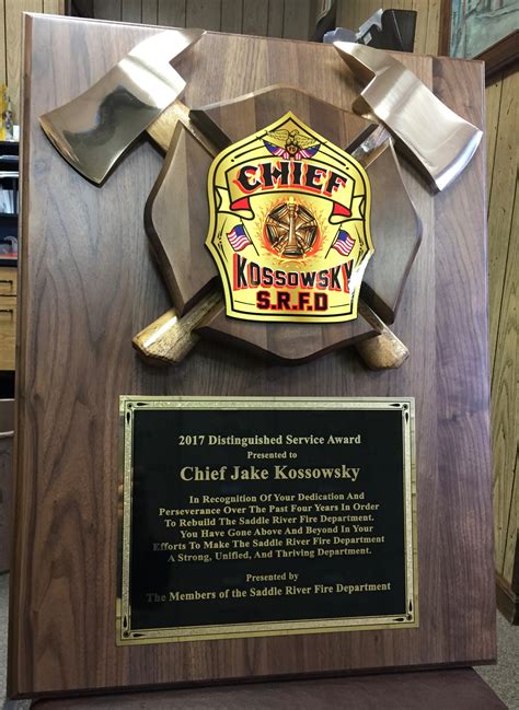 Custom Firefighter Plaques & Awards | Fire Department Plaques