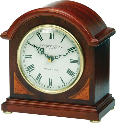 LONDON CLOCK COMPANY NAPOLEON MAHOGANY WOOD WESTMINSTER CHIME MANTEL ...