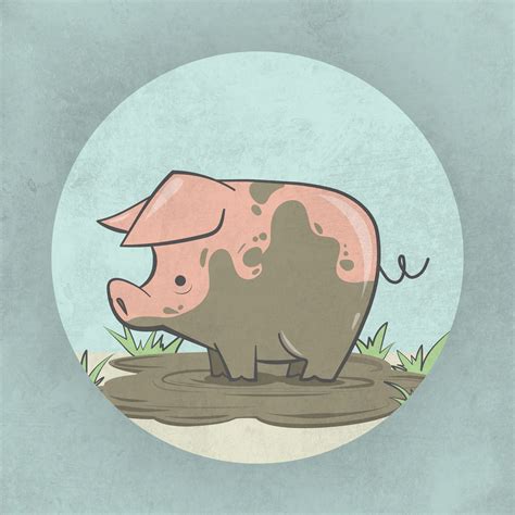 "Muddy" (Pig Illustration) Graphic Design Exercise by Candice Oates ...