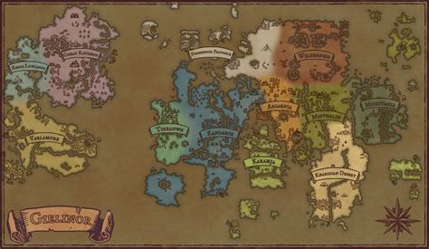 OSRS World Map (Coloured Regions) | Inkarnate - Create Fantasy Maps Online