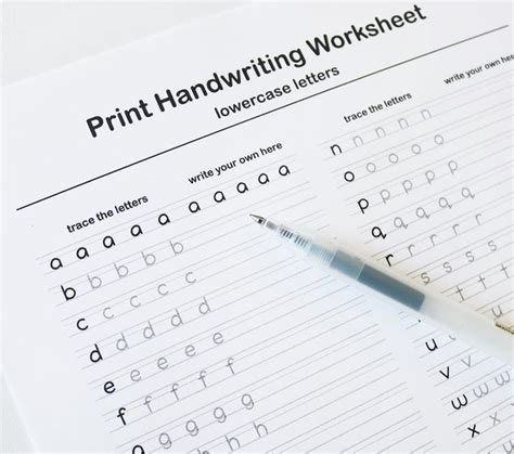 Printable Handwriting Worksheets5 Pages letters, Words, and Sentences ...