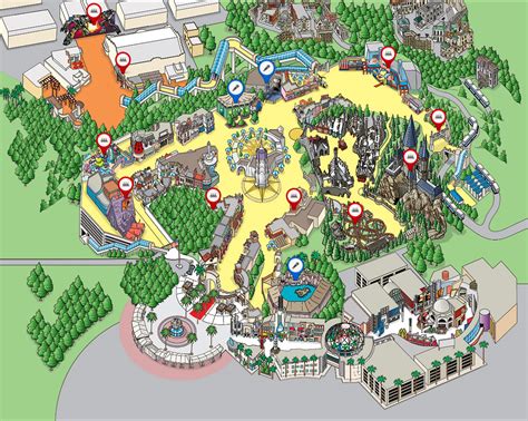 Park Map - Universal Studios Hollywood