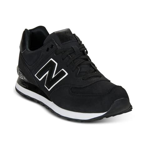 New Balance 574 Sneakers in Black for Men | Lyst