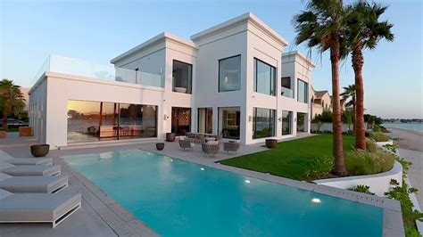 Brand new contemporary villa masterpiece on Palm Jumeirah - YouTube