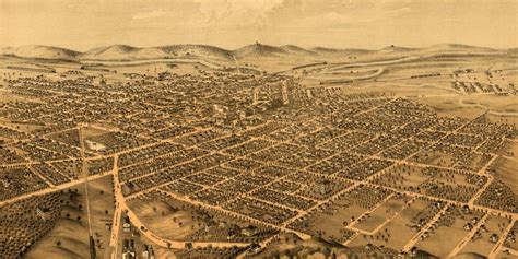 Beautifully restored map of Kalamazoo, MI from 1874 | Kalamazoo ...