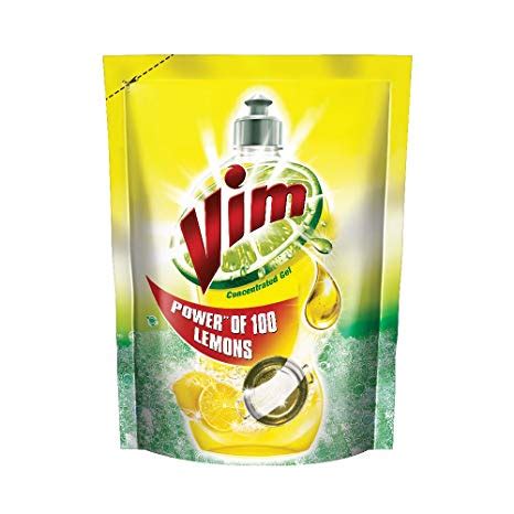 Vim Liquid Dish Cleaner Concentrated Gel Lemon Refill 155ml | Driftbasket