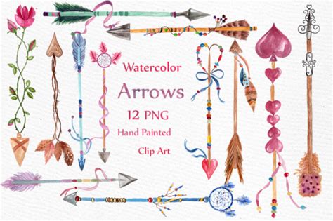 Watercolor Arrows Clipart Graphic by LeCoqDesign · Creative Fabrica