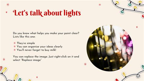 Christmas Lights Google Slides Theme Template 33 Slides