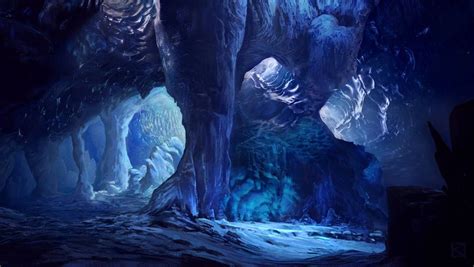 Glacier Cave by Apollyon888 on DeviantArt | Paisaje de fantasía, Arte ...