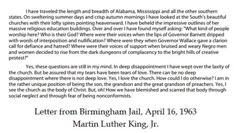 Martin Luther King, Jr. – Letter from a Birmingham Jail – Warren ...