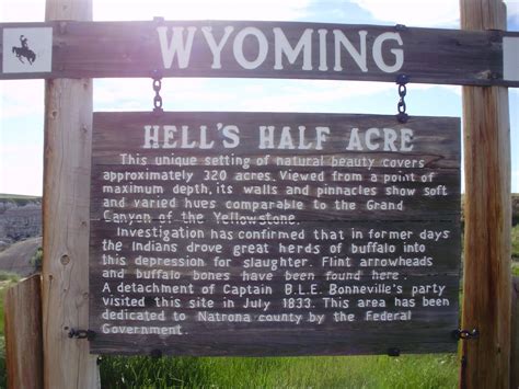 Life at 55 mph: Hell's Half Acre in Powder River, Wyoming - scenes for ...