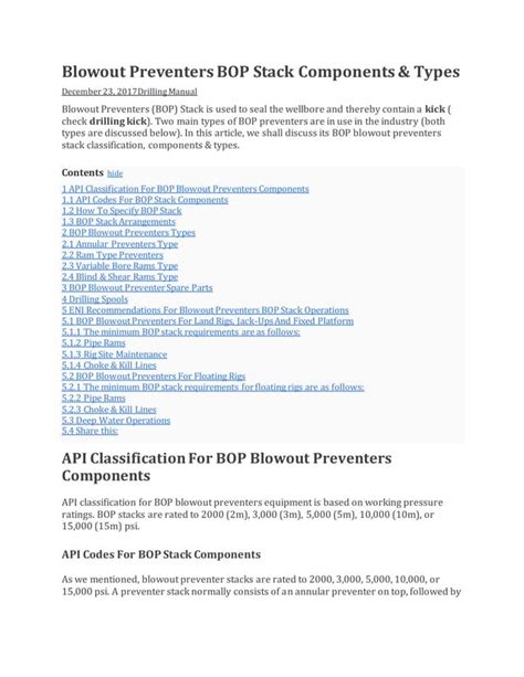 Blowout preventer | PDF