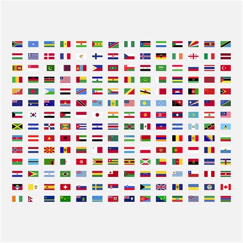 196 countries flags - MasterBundles