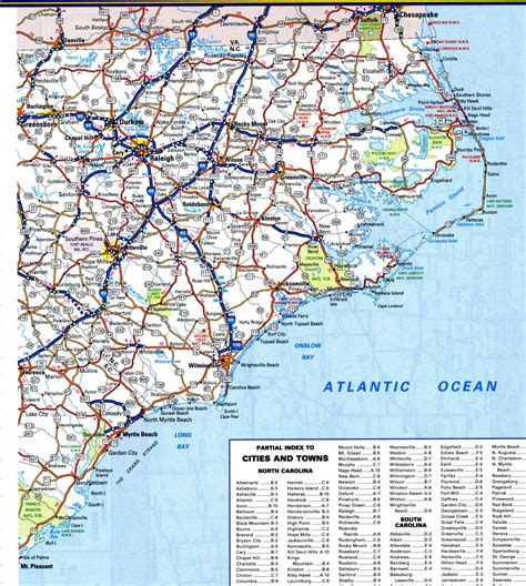 South Carolina Map With Highways