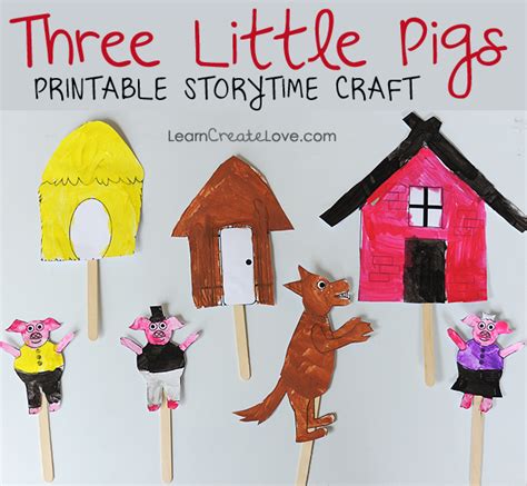 Printable Storytime Craft: Three Little Pigs