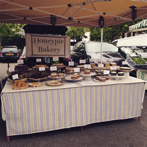 My stall at London farmers market Twickenham London | Cake stall, Food ...