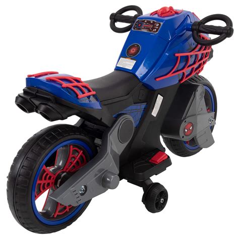 Spiderman Ride On Power Wheels For Boys Toy Motorcycle Kids 6 Volt ...