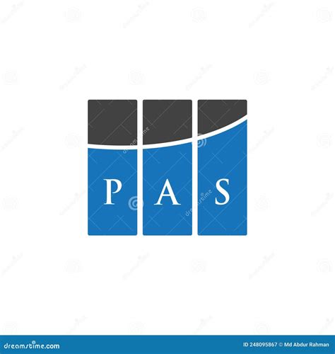 PAS Letter Logo Design on WHITE Background. PAS Creative Initials ...