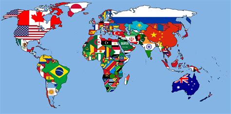 World Flag Map Bandeiras Do Mundo Todas As Bandeiras Do Mundo Bandeiras ...