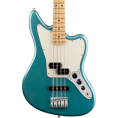 Fender Player Jaguar Bass Tidepool with a Maple Neck