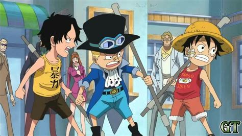 Luffy, Ace, Sabo, brothers, young, childhood; One Piece