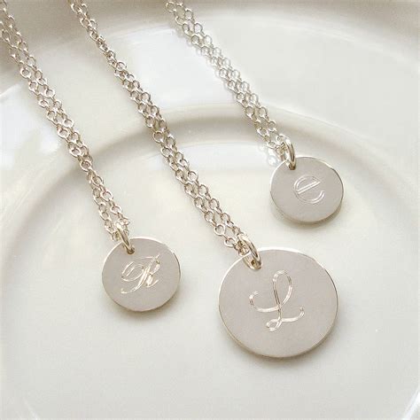 Necklace Monogram Engraving | semashow.com