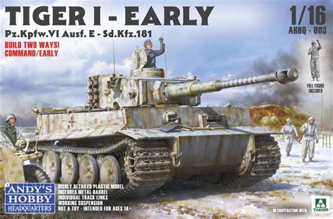 Andys Hobby Headquarters AHHQ-003 German Tiger 1 Early Production Tank ...