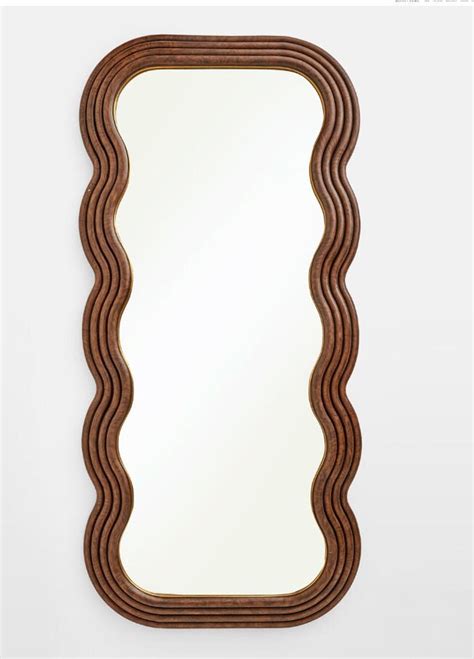 Wall Mirror Wooden Wall Mirror Curved Mirror Wall Decor - Etsy