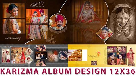 Karizma Album Design 12x36 PSD Templates Collection | Luckystudio4u