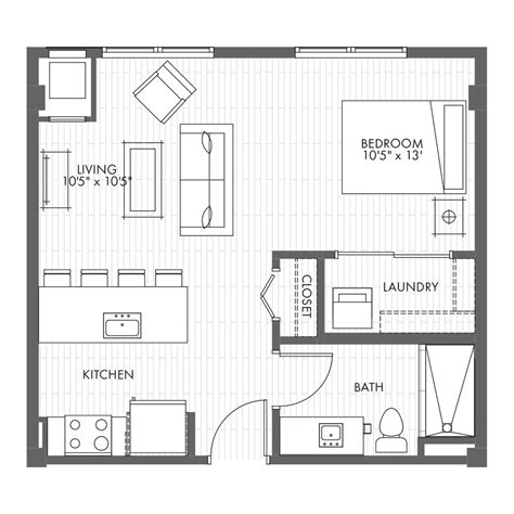 Studio Apartment Floor Plans With Dimensions : Sahara Tremendous ...