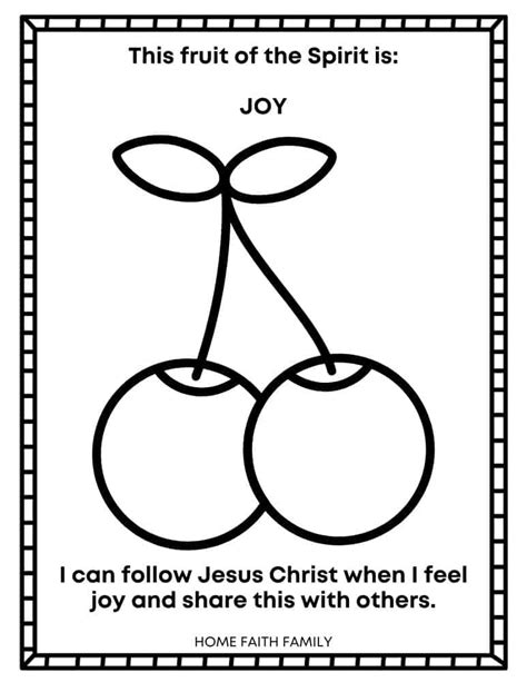 Fruit of the Spirit For Kids - 35 Free Coloring Pages - Home Faith Family