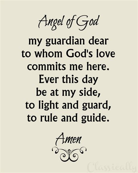 Guardian Angel Prayer Catholic Printable - Printable Word Searches