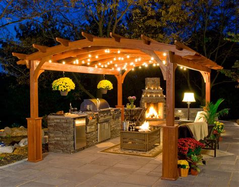 Custom Design, Landscape, Arbor,gazebo, Fire Pit, Outdoor, Pergola ...