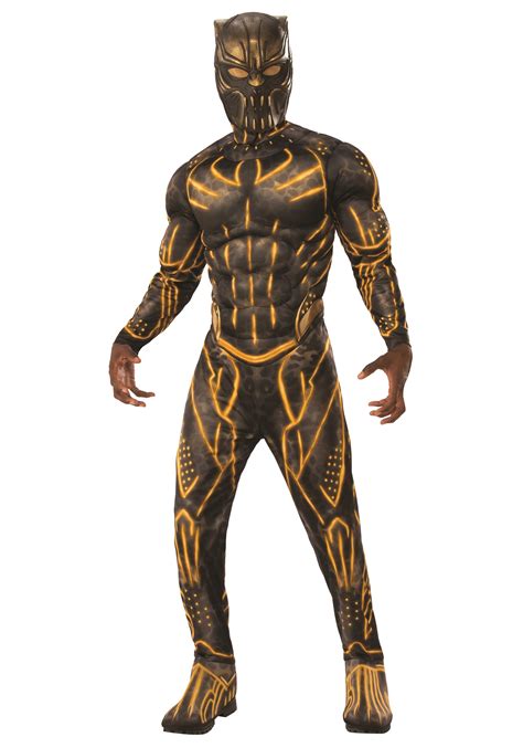 Deluxe Black Panther Killmonger Battle Suit for Adults