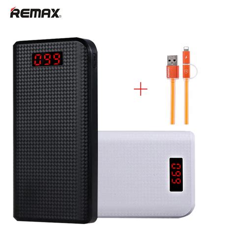 Remax LED 30000mAH Power bank 30000 mah Pover bank USB Portable ...