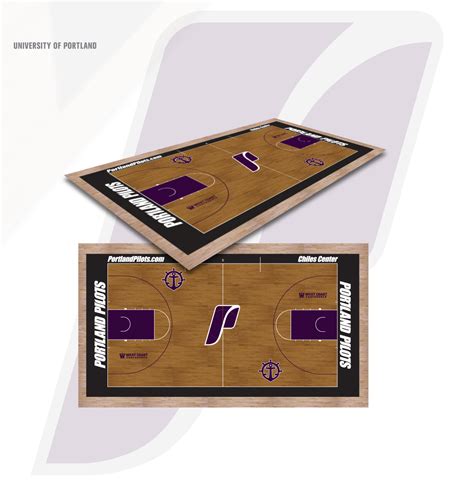 UNIVERSITY OF PORTLAND BASKETBALL COURT FLOOR DESIGN