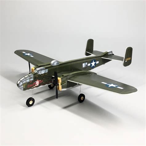 MinimumRC B-25 Mitchell Bomber 360mm Wingspan Micro 3CH RC Airplane Kit ...